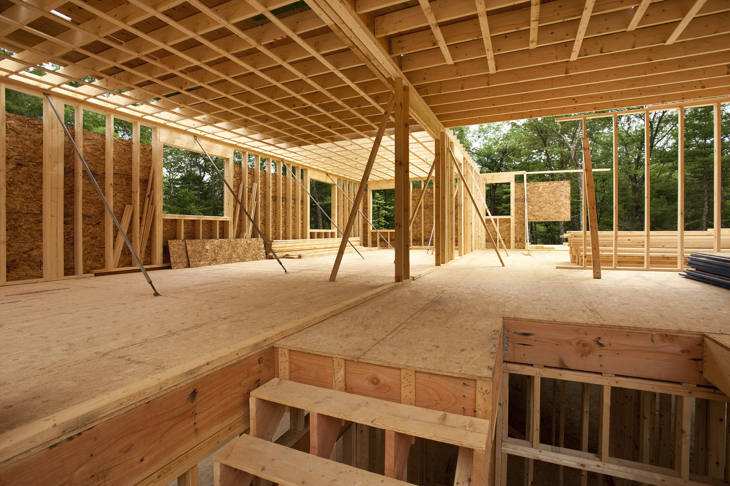 Interior,Framing,Of,A,New,House,Under,Construction